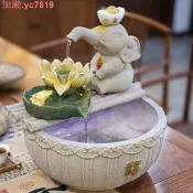 風水魚缸 流水擺件 聚寶盆 辦公室生財 室內水循環景觀 招財進寶 居家辦公裝飾