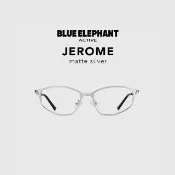 【BLUE ELEPHANT】JEROME matte silver ACTIVE運動款式 抗藍光眼鏡 鏡框 附盒 官方旗艦店