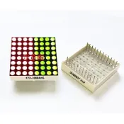 《109 2498》LED 3mm 8*8 點矩陣 高亮 紅綠 雙色 8x8矩陣型 24腳 共陽 共陰 Arduino