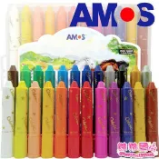娃娃國【韓國AMOS 水蠟筆系列-24色神奇水蠟筆(塑膠盒裝)】安全無毒.易清洗.團購銷售第一