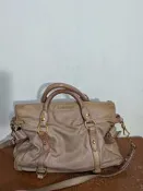 義大利 Miu Miu Vitello Lux 蝴蝶結 真皮 2用包 手提包 托特包 側背包