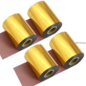 🔥臺灣出貨🔥1 卷 120M 燙金箔熱轉印層壓餐巾燙金紙用於 PVC 紙徽標壓花SC