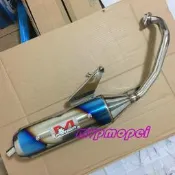 臺灣現貨SALE!福喜RSZ鬼火125豪邁GY6機車改裝猴子排氣管 直排回壓彩蓋白鐵管