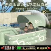 聚寶盆萬貨行 [歡迎詢價 可開發票]充氣游泳池家用可折疊游泳桶寶寶兒童家庭洗澡水池大人泳池