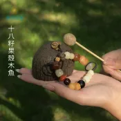 十八籽果殼木魚果殼手搖鈴風鈴小衆樂器音療樂器木雕敲擊木魚