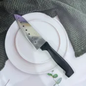 [沐沐屋]日利研 七孔刀 主廚刀 減少沾黏設計^0129
