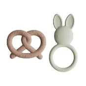 【Mushie】mushie官方直營 矽膠造型固齒器 寶寶安撫 固齒器 咬牙器 固齒環 食品級矽膠 感覺統合