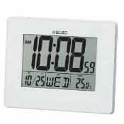 大高雄鐘錶城 seiko SK037 精工鐘 (QHL057W) 漸強式嗶嗶鬧鈴大數字電子鬧鐘(白)/12.2*16.5*2.5 cm｜樂天領券現折★全館特惠中★指定刷卡回饋10%
