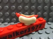 【積木2010】樂高 LEGO 熱狗麵包 / 熱狗堡 大亨堡 / 熱狗 麵包 Hot Dog 食物 道具