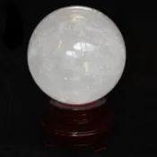 《泓潤》天然白水晶 白水晶球 白晶球 透料 天然水晶 能量球 水晶球 附贈底座 鎮宅避邪 安身鎮定 避邪