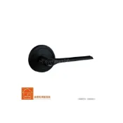 (店+)內側轉扭式◄ L.S麥金LS-760-1-DBK(大套盤/紅藍顯示)日規木門水平把手鎖 水平鎖 黑鎳色無鑰匙 浴廁門