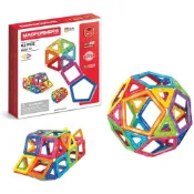Magformers 磁性建構片62片裝 贈專用輪架包+摩天輪支架Plus(摩天輪配件包plus)