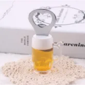 [台灣現貨] 開瓶器 開酒器 馬丁尼酒杯模型磁鐵 冰箱貼.吸鐵.磁鐵.青島啤酒.台灣啤酒.開罐器