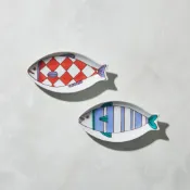 日本晴九谷燒 - 魚小盤(2件組) -《日本原裝進口現貨》
