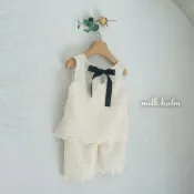 正韓MILK BALM🌞夏季新款｜皺皺捲邊套裝 包屁衣 【預購】 韓國童裝 韓國進口