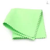Of 樂器清潔拋光布 15cm*15cm 尺寸雙面柔軟超細纖維布配件適用於吉他貝斯小提琴鋼琴綠色