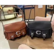 Coach🆕Cargo素面真皮機車包 斜挎包