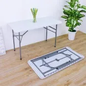 【美佳居】平面折疊桌 122cm 四尺 輕量款 免組裝 擺攤/餐廳/拜拜用桌