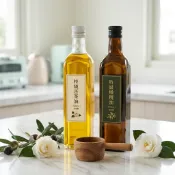 【500cc】台灣製食品級 大油品玻璃瓶 透明/茶色/霧面 苦茶油瓶 橄欖油瓶 子母蓋