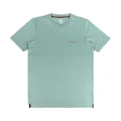 PAUL SMITH草寫層次LOGO刺繡設計有機棉圓領短袖T恤(男款/淺綠)