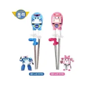 (店+)【EDISON 愛迪生】韓國EDISON 兒童不鏽鋼學習筷(右手用)波力 安寶-MiffyBaby