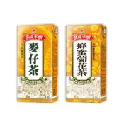 【蝦皮直營】原味本舖 375mlx24入/箱(蜂蜜菊花茶/麥仔茶) 箱購 飲品 飲料 古早味 無咖啡因 麥茶