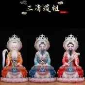 甄選 漢白玉石道家三清道祖神像道德元始靈寶天尊像體真身太上老君祖師.48小時出貨.