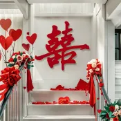 超推✨ 結婚書法大喜字貼 婚房佈置 客廳臥室門窗戶囍字 大門院子裝飾用品