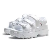 (店+)【FILA】FILA 涼拖鞋 DISRUPTOR SD PUFFY 白 厚底 鋸齒涼鞋 女 5S138Y125