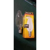 B35蠟燭燈泡220VPHILIPS 60W  OSRAM 蘑菇(真柔)燈泡 60W 120V OSRAM E14燈泡