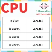 I7-2600 i7-2600K i7-2600S i7-2700K 第2代英特爾酷睿台式機CPU LGA1155
