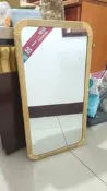 【銓芳家具】台一明鏡 寬34×高65cm 自然紋路邊框壁鏡/掛鏡 吊鏡 半身鏡 穿衣鏡 化妝鏡 玄關鏡 玻璃鏡 試衣鏡 