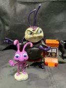 1998 Mattel 蟲蟲危機 Francis (瓢蟲)與小不點 螞蟻