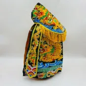 【古德】古體凸棉蔥繡黑龍袍 / 黑龍袍 / 康趙元帥 城隍爺 包公 上帝公 池王爺 范王爺 / 龍袍 / 神明衣 /