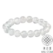 【漢石齋】天然水沫玉 圓珠手串 玻璃種(10mm/19pcs)