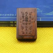 雷擊棗木九天應元雷聲普化天尊吊墜手工雕刻木雕吊飾小神龕擺件
