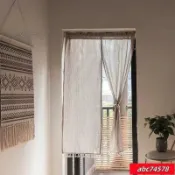 熱銷日式棉麻門簾 浴室門簾 房間門簾 素色門簾 門簾一片式 亞麻門簾 廁所門簾 門簾 長門簾 窗簾 短門簾 5FYN【宜家良品百貨】