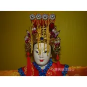 布袋戲 布袋戲偶 布袋戲手偶 媽祖  (附展示架底座) 童玩偶 / 尊