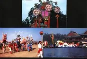 風光藝術★★--老明信片--中國民間風情(一)--- 10 張--萬維生攝影---舞龍,舞獅,划龍舟--人文藝術部分--★-B48