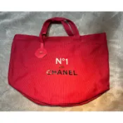 chanel香奈兒1號紅色山茶花手提袋/水桶包
