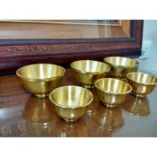 【靜福緣】精品銅製 『銅茶杯』 小款4.5cm*高3cm 大款寬6.2*高3.5cm 銅杯敬杯神明杯公媽杯茶杯水杯供杯敬