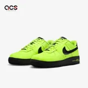 Nike 休閒鞋 Wmns Air Force 1 Dance 女鞋 螢光黃 黑 AF1 刺繡 FJ7409-700