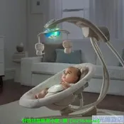 【可開發票】美國ingenuity電動嬰兒秋仟安撫搖椅 寶寶哄睡哄娃神器躺椅搖籃床