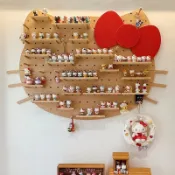 毛氈版 公佈欄 照片牆 Hello Kitty洞洞板 貓頭展示架擺件飾品架展示櫃  布告欄 留言板