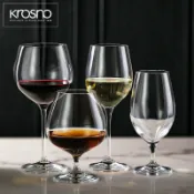 全球選品1館 生活百貨 Krosno波蘭水晶玻璃高腳杯紅酒杯手工葡萄酒杯醒酒器矮腳酒杯