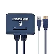 BOWU 2埠HDMI 4K2K KVM電腦切換器(HR021)