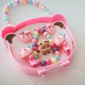 (店+)【Baby 童衣】女童飾品盒 兒童串珠手鍊飾品盒 玩具首飾 可愛卡通飾品組 11746