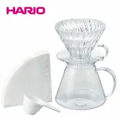 Coffeego 咖啡購 《HARIO》SIMPLY V60清透玻璃手沖組 S-VGBK-02-T