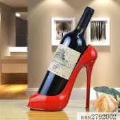 【DS】簡約高跟鞋紅酒架擺件現代創意家居裝飾品酒櫃葡萄酒架酒瓶架酒託★af