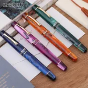 MAJOHN M800 鋼筆雙色鍍金筆尖德國 BOCK 用於書法寫作學校用品文具